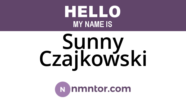 Sunny Czajkowski