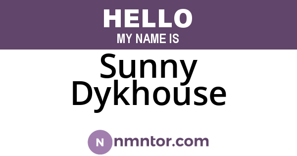 Sunny Dykhouse