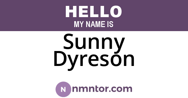 Sunny Dyreson