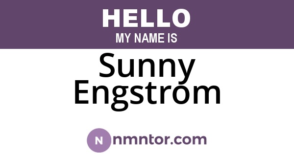 Sunny Engstrom