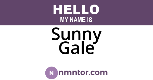 Sunny Gale