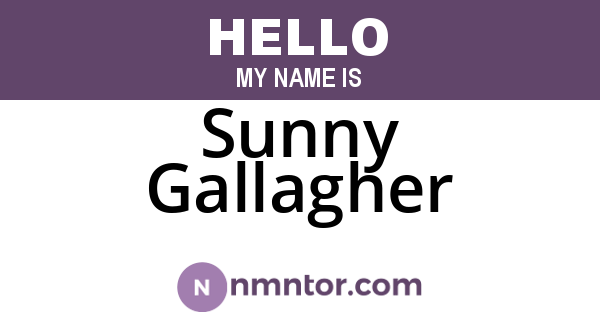Sunny Gallagher