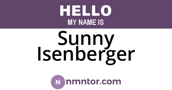 Sunny Isenberger