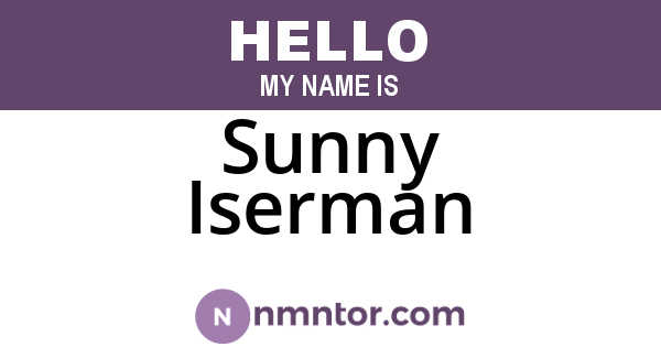 Sunny Iserman