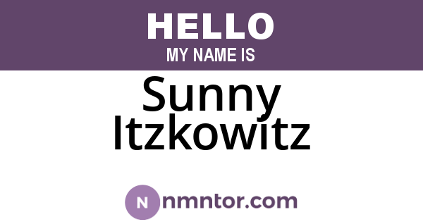 Sunny Itzkowitz