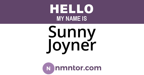 Sunny Joyner