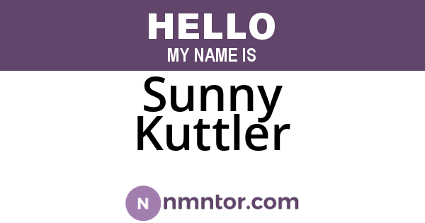 Sunny Kuttler