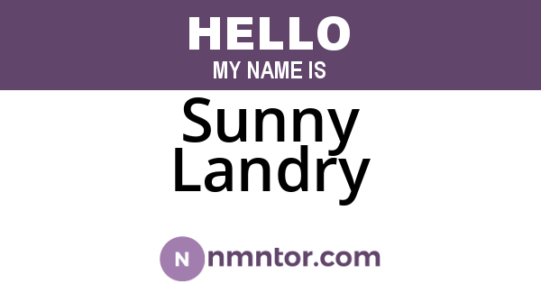 Sunny Landry