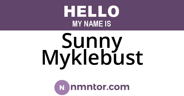 Sunny Myklebust