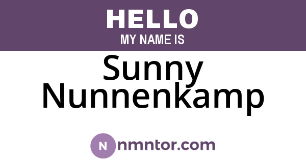 Sunny Nunnenkamp