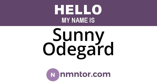 Sunny Odegard