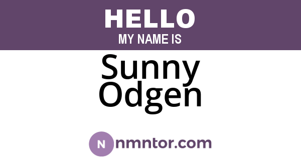 Sunny Odgen