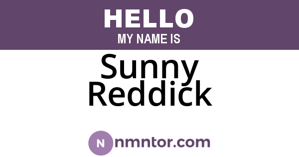 Sunny Reddick