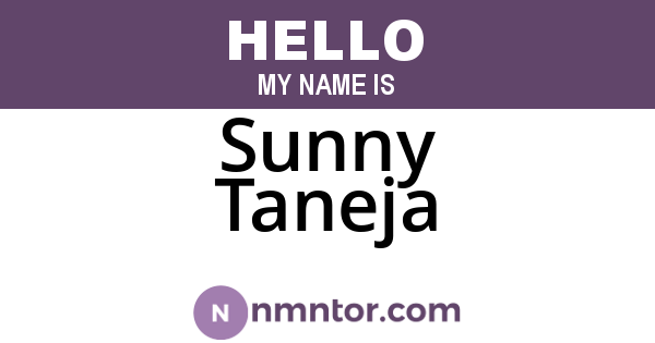 Sunny Taneja