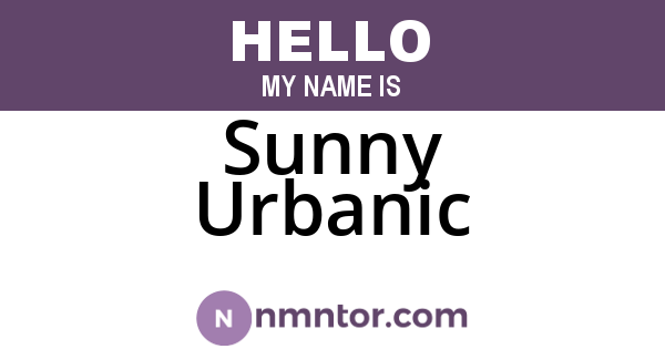 Sunny Urbanic
