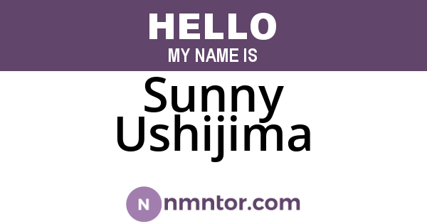 Sunny Ushijima