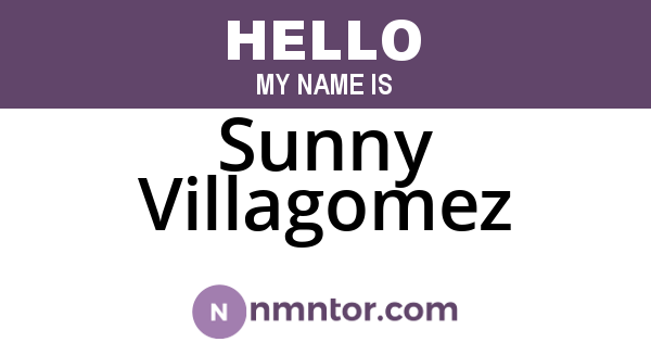 Sunny Villagomez