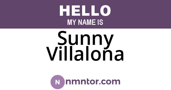 Sunny Villalona