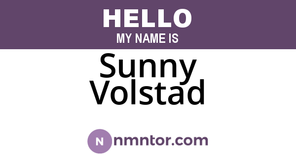 Sunny Volstad