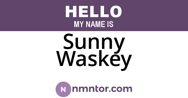 Sunny Waskey