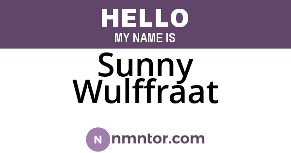 Sunny Wulffraat