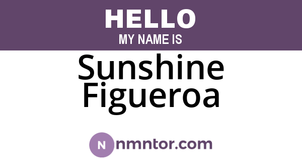 Sunshine Figueroa
