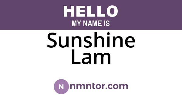 Sunshine Lam