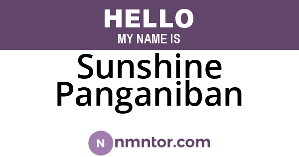 Sunshine Panganiban