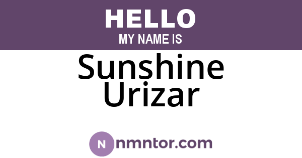 Sunshine Urizar
