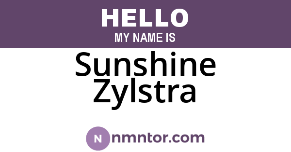 Sunshine Zylstra
