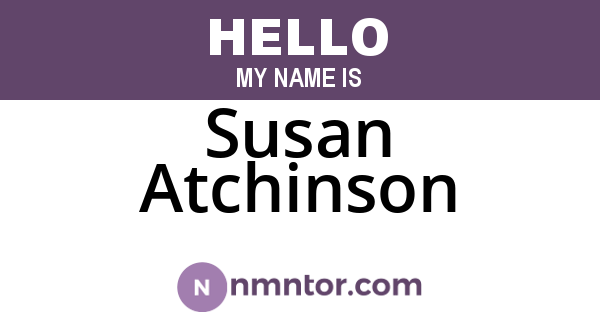 Susan Atchinson