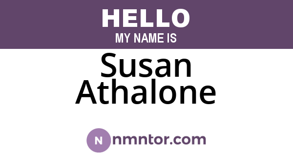 Susan Athalone