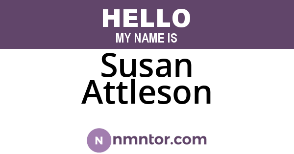 Susan Attleson