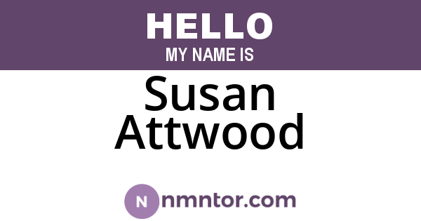 Susan Attwood