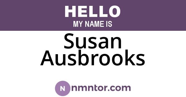 Susan Ausbrooks
