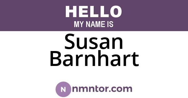 Susan Barnhart