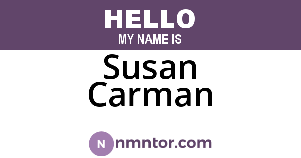 Susan Carman