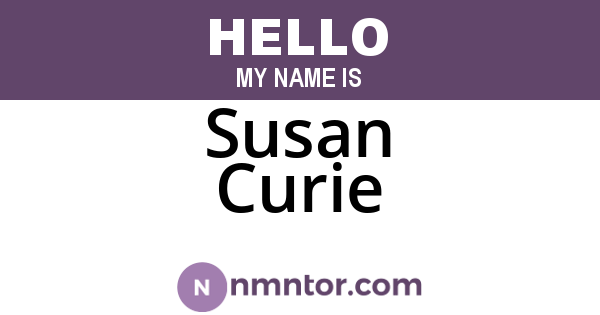 Susan Curie