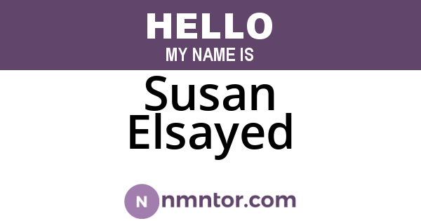 Susan Elsayed