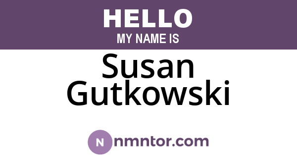 Susan Gutkowski
