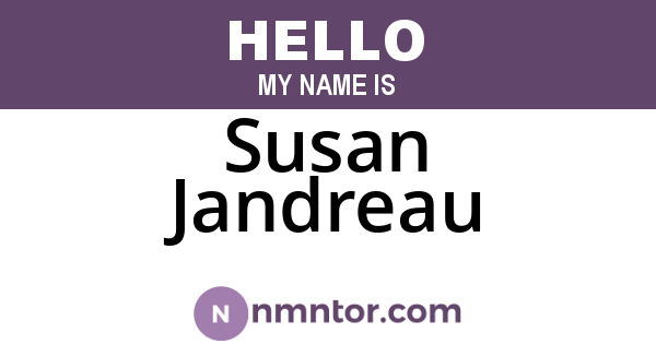 Susan Jandreau