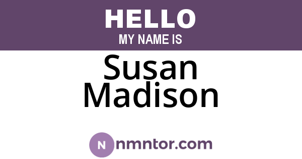 Susan Madison