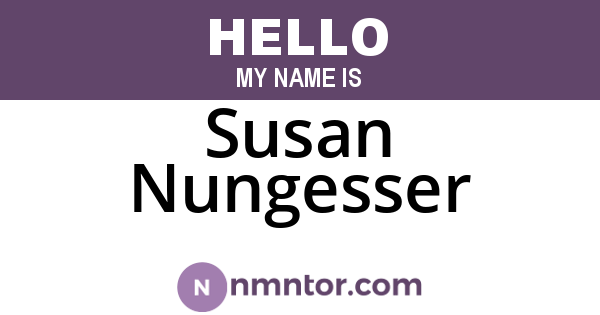 Susan Nungesser