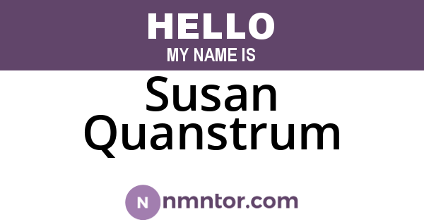 Susan Quanstrum