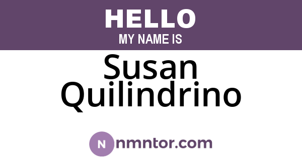 Susan Quilindrino