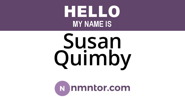 Susan Quimby