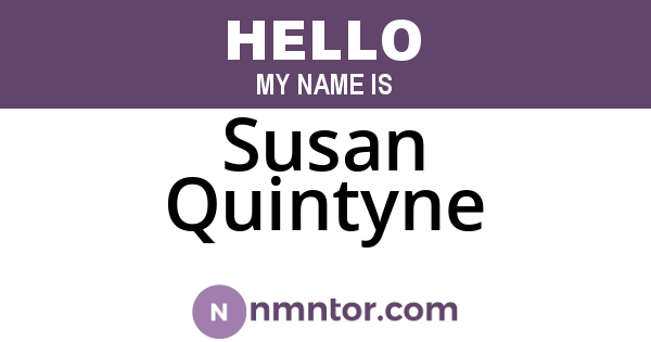 Susan Quintyne