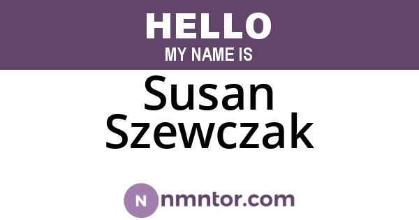 Susan Szewczak
