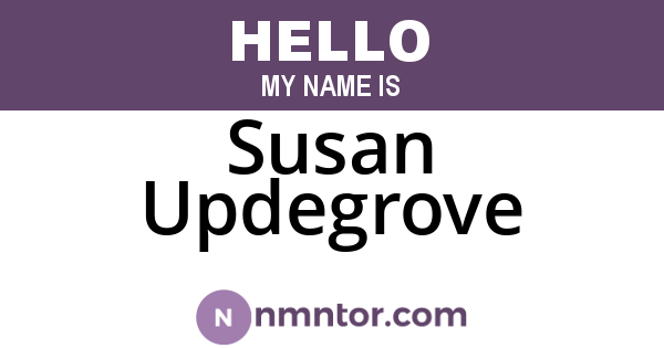 Susan Updegrove