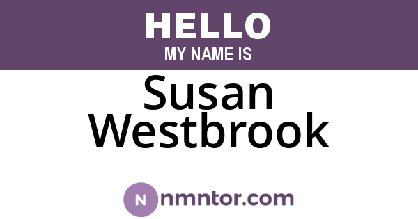 Susan Westbrook